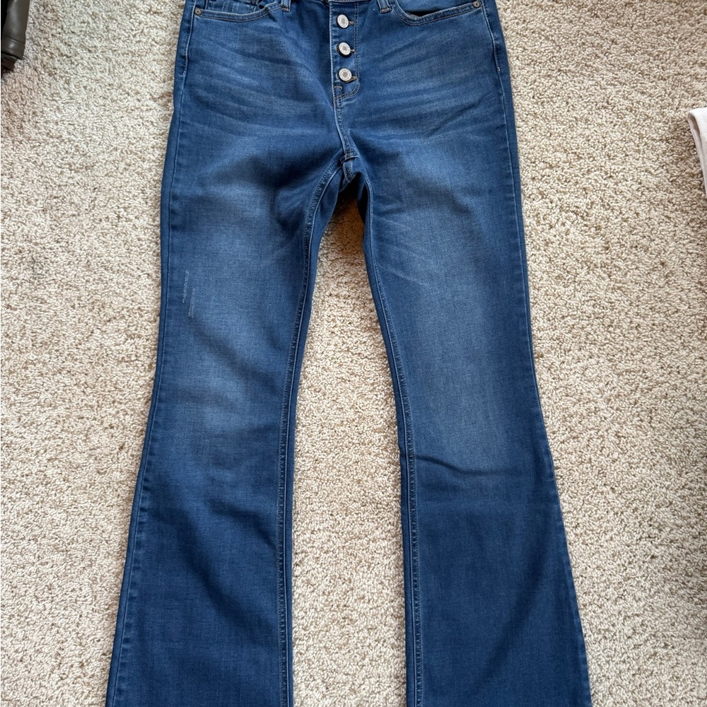 KanCan Dark Blue Flare Jeans